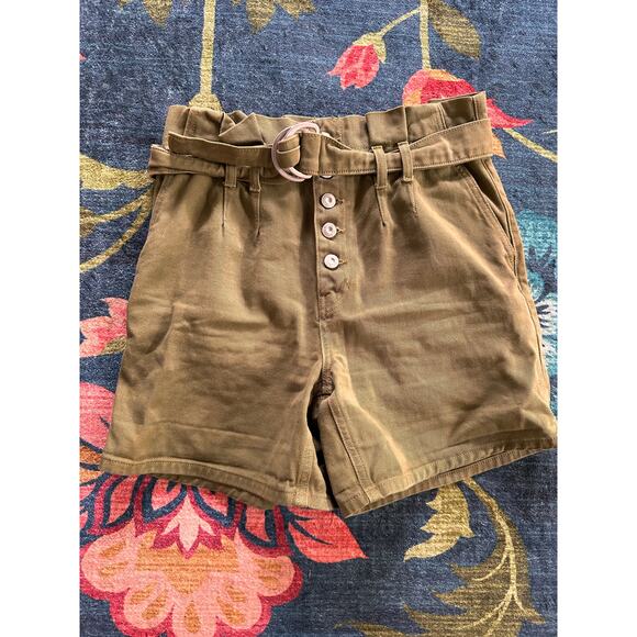 Free People Cindy Utility High Waisted Shorts Size 0 - Picture 5 of 9
